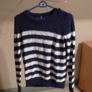 Benetton Sweater with button detail on shoulder